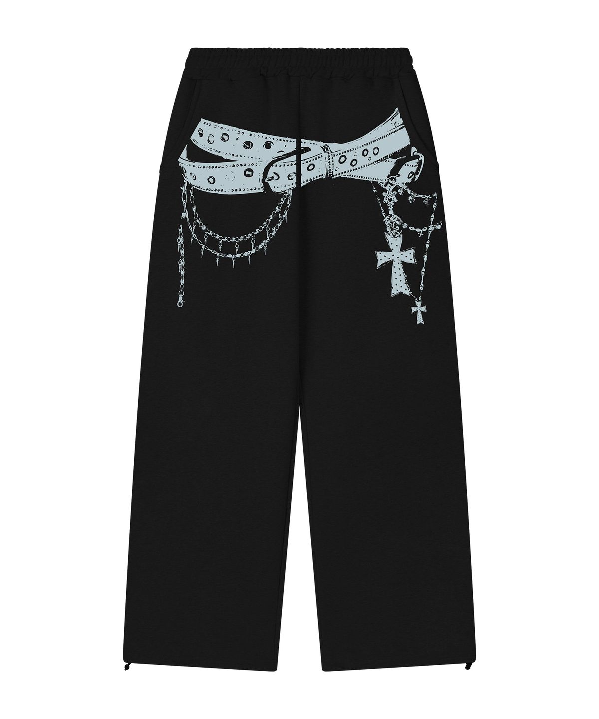 그레이버(GRAVER) [UNISEX]BELTED 트레이닝 와이드 팬츠_2color
