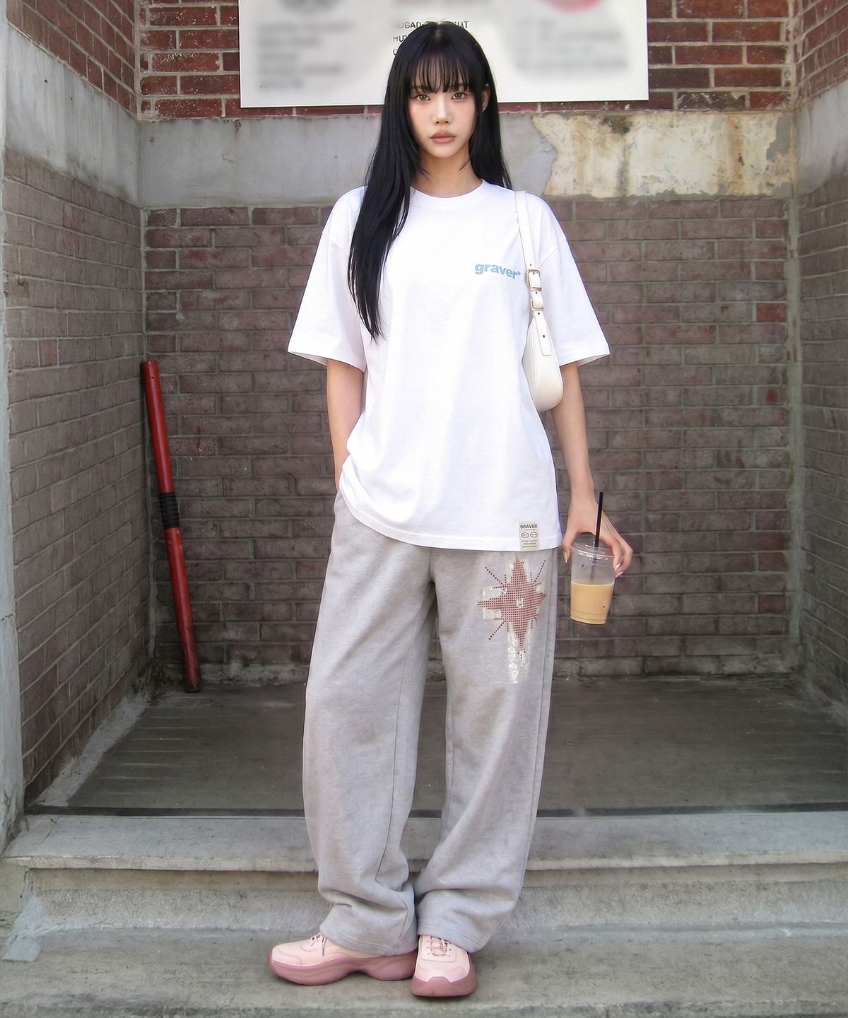 그레이버(GRAVER) [UNISEX]LUMINANCE 트레이닝 와이드 팬츠_2color