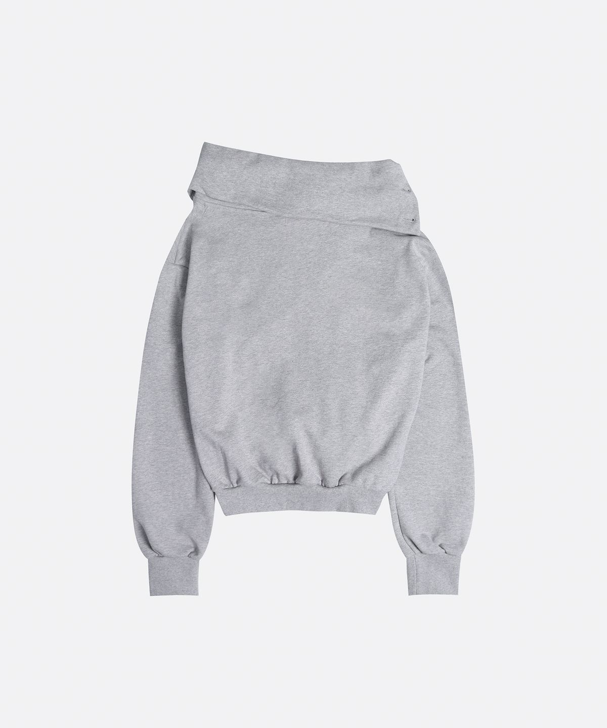 애시메트리(ASYMMETRY) GLORY RUCHED ZIP UP / BLACK