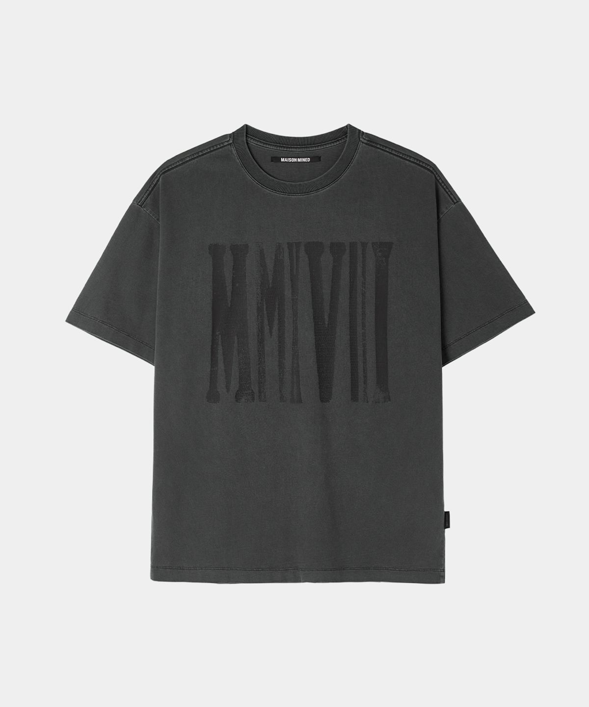 메종미네드(MAISON MINED) MMXVIII VINTAGE HALF T WASHED BLACK