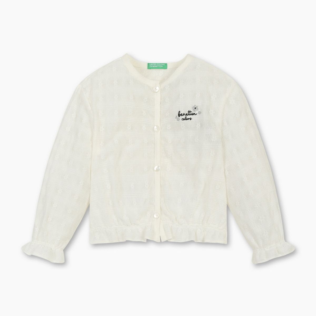 베네통키즈(BENETTONKIDS) 플라워 무드 가디건_QAKC05631IV