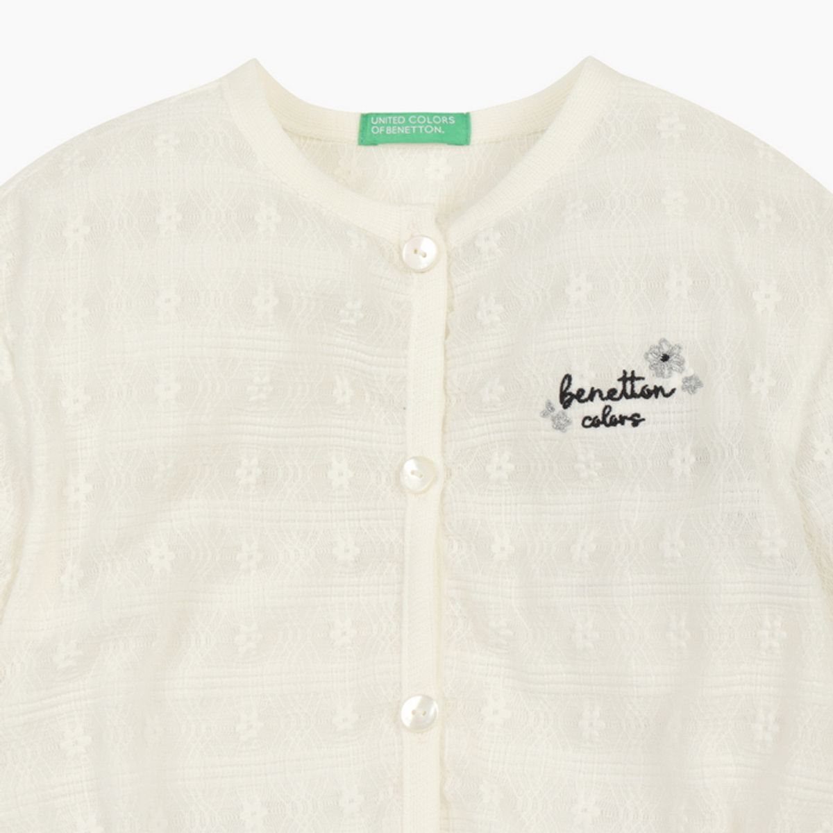베네통키즈(BENETTONKIDS) 플라워 무드 가디건_QAKC05631IV