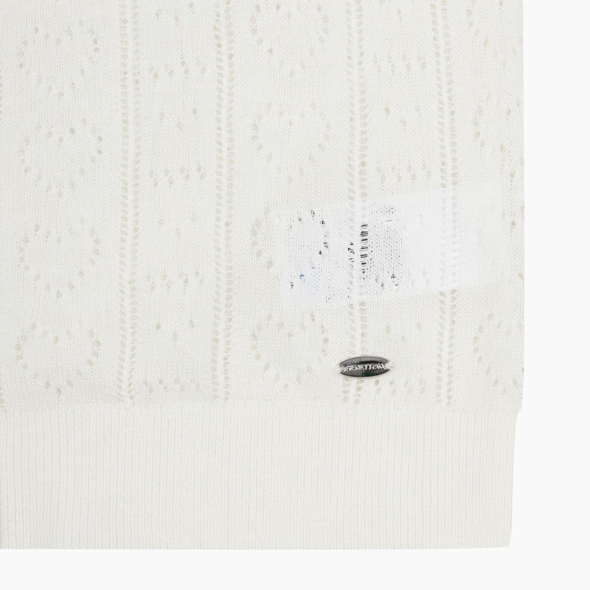 베네통키즈(BENETTONKIDS) 썸머 하트 니트 가디건_QAKC04631WH