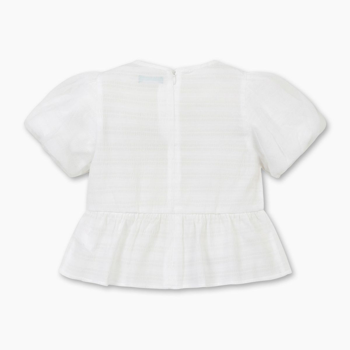 베네통키즈(BENETTONKIDS) 리본 샤퍼프 블라우스_QAWS08631IV