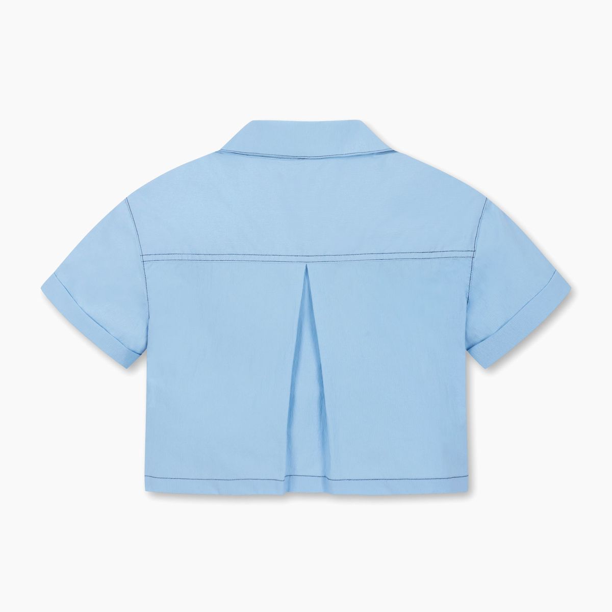 베네통키즈(BENETTONKIDS) 스티치 포인트 크롭 셔츠_QAWS10631LB