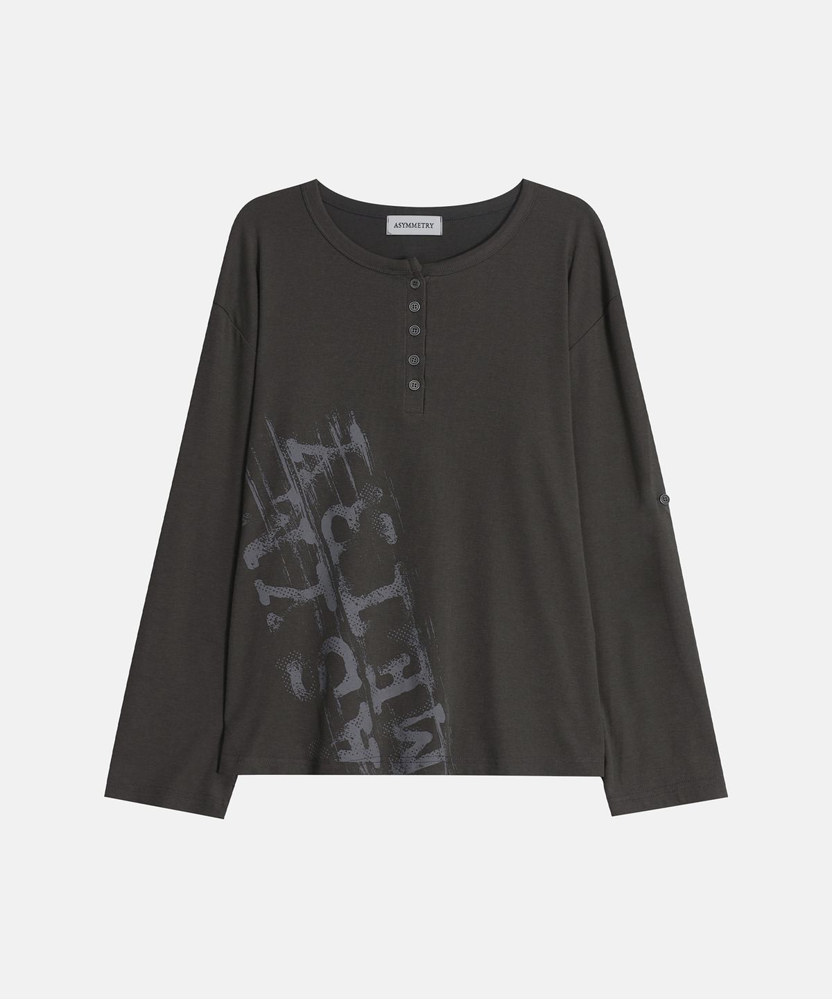 애시메트리(ASYMMETRY) ASYMMETRY HENRY LONG SLEEVE TOP / GRAY