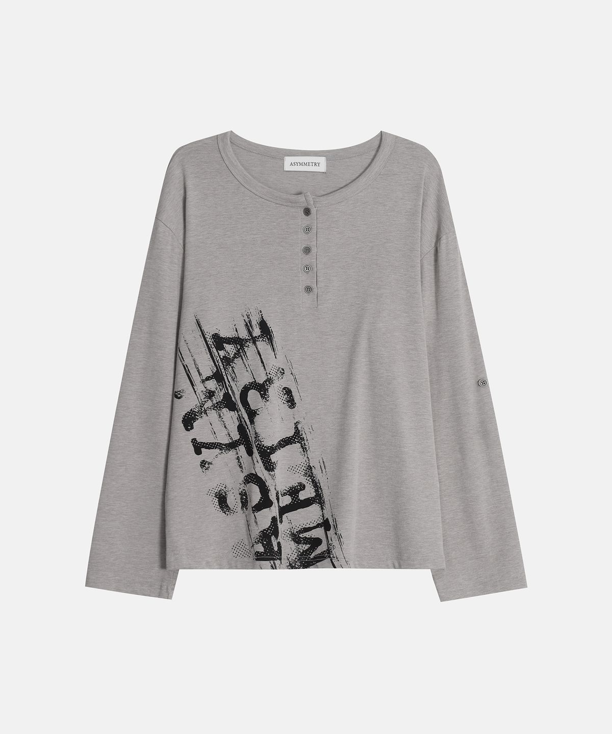 애시메트리(ASYMMETRY) ASYMMETRY HENRY LONG SLEEVE TOP / KHAKI