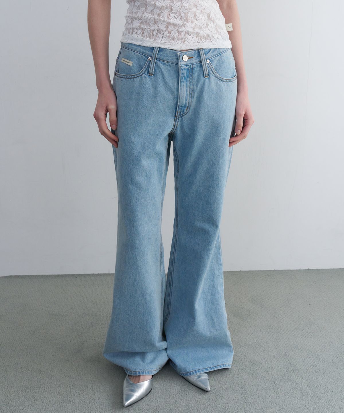 오버듀플레어(OVERDUEFLAIR) BOOTCUT DENIM PANTS_LIGHT BLUE