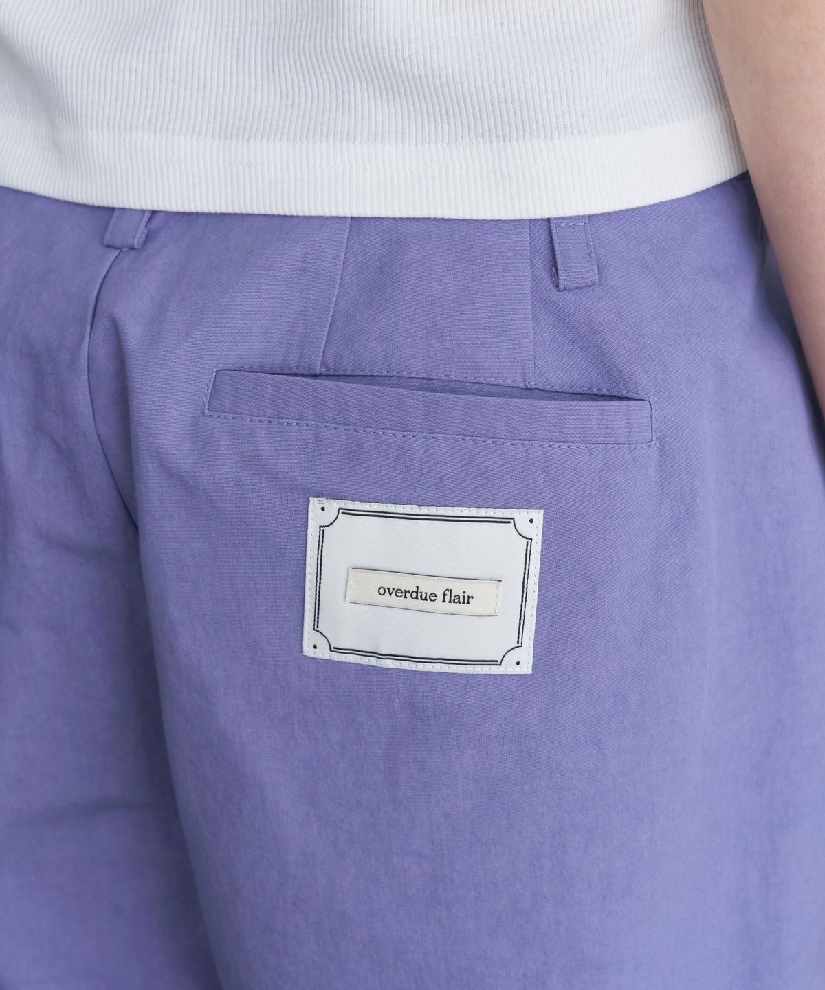 오버듀플레어(OVERDUEFLAIR) COTTON WIDE PANTS_LAVENDER