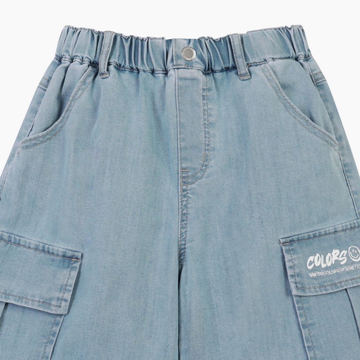 베네통키즈(BENETTONKIDS) 카고 청해지 팬츠_QADP09631BL
