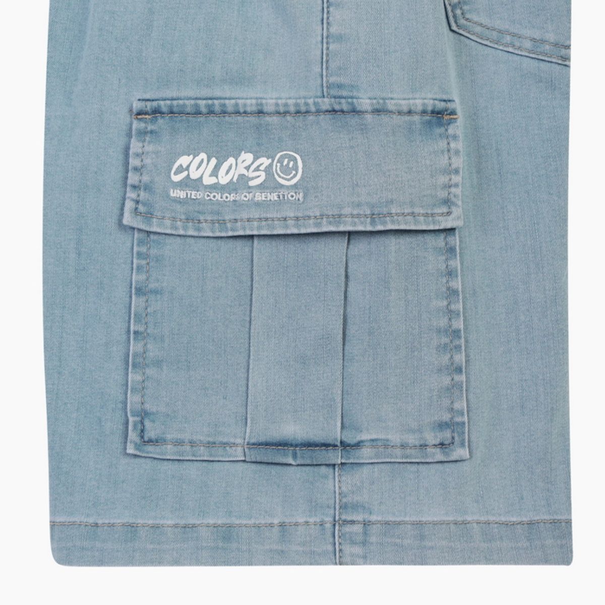 베네통키즈(BENETTONKIDS) 카고 청해지 팬츠_QADP09631BL