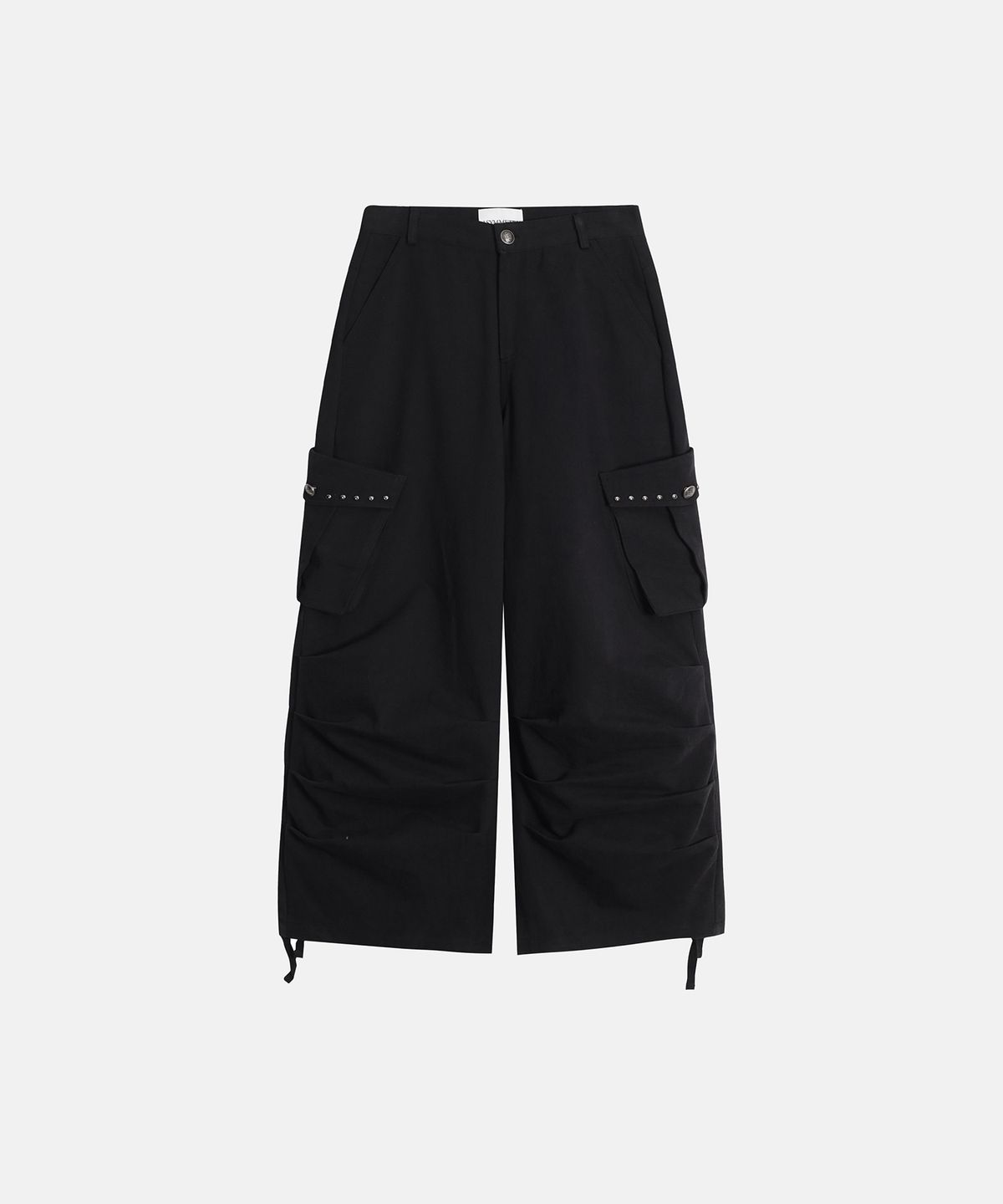 애시메트리(ASYMMETRY) CROWN STRUCTURED POCKET PANTS / BLACK