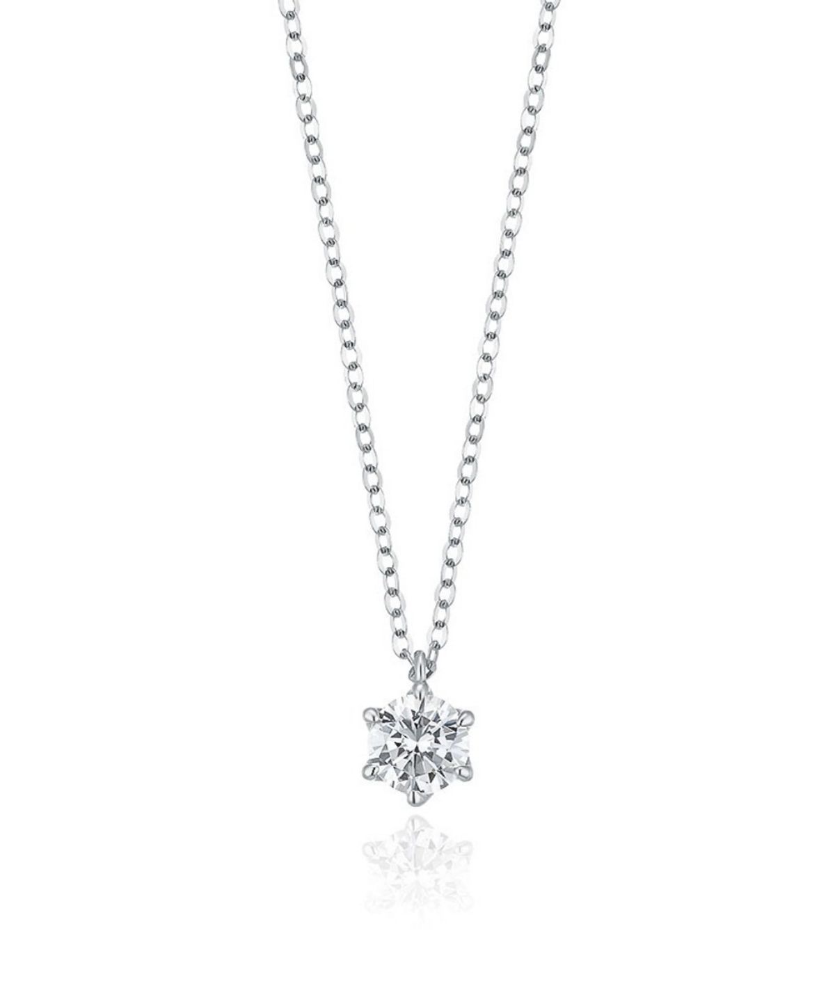 로이드(LLOYD) 시그니처 6프롱 솔리테어 0.5ct 다이아몬드 14K 골드 목걸이 LND26005D