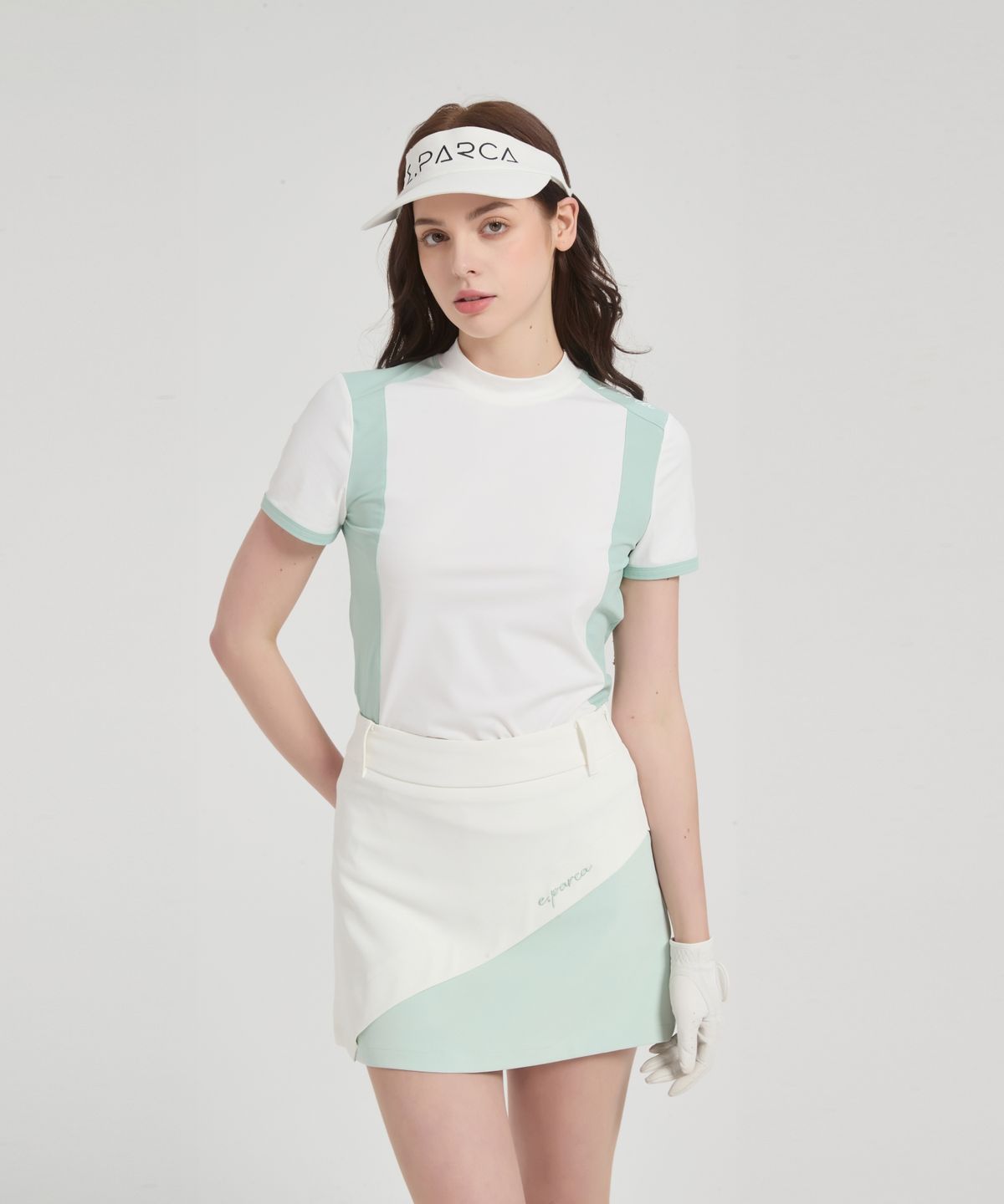 이파르카(E.PARCA) 페퍼민트 돌체 숏슬리브 탑