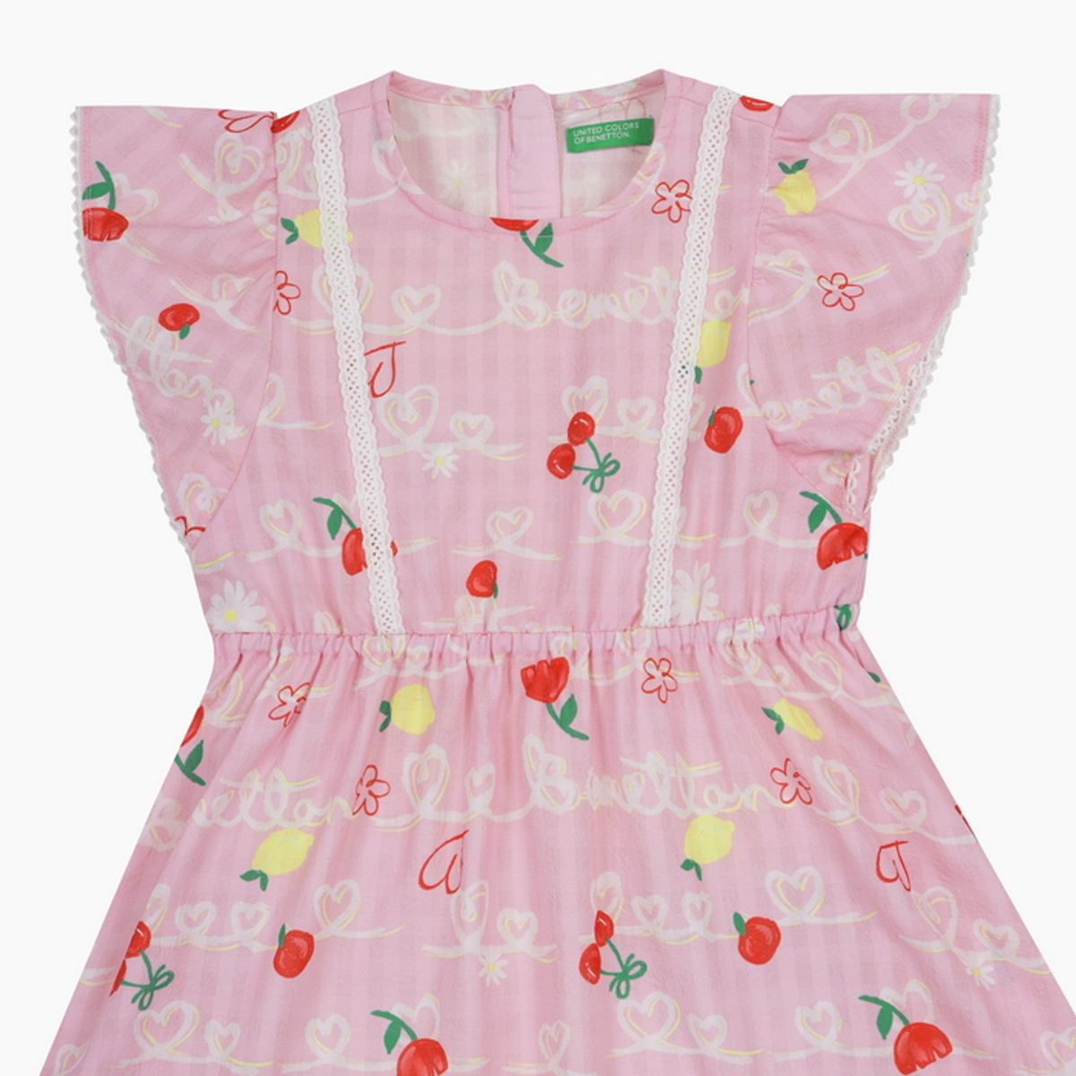 베네통키즈(BENETTONKIDS) 팝팝 러블리 원피스_QAOP24631PK