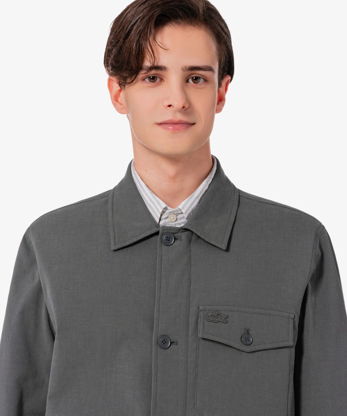라코스테(LACOSTE) 남성 추연사 스냅 자켓 BH315E-56G 5HI