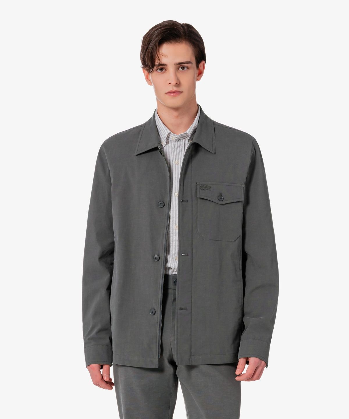 라코스테(LACOSTE) 남성 추연사 스냅 자켓 BH315E-56G 5HI