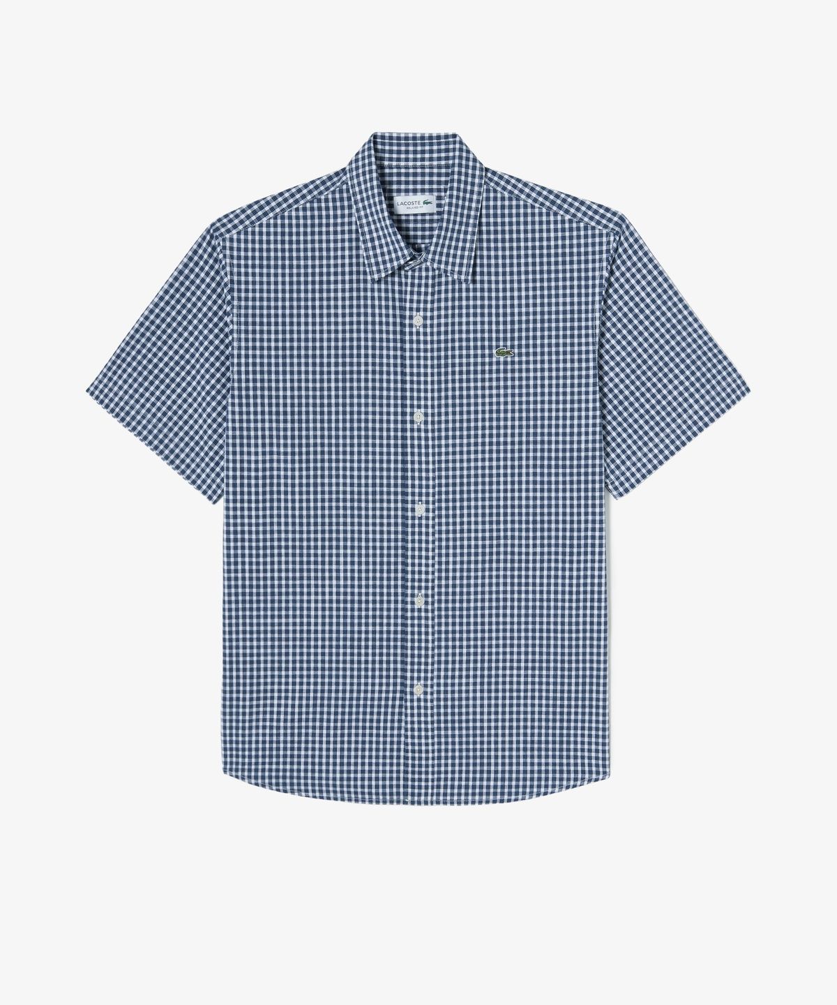 라코스테(LACOSTE) 남성 샴브레이 반팔 셔츠 CH359E-56G HDE