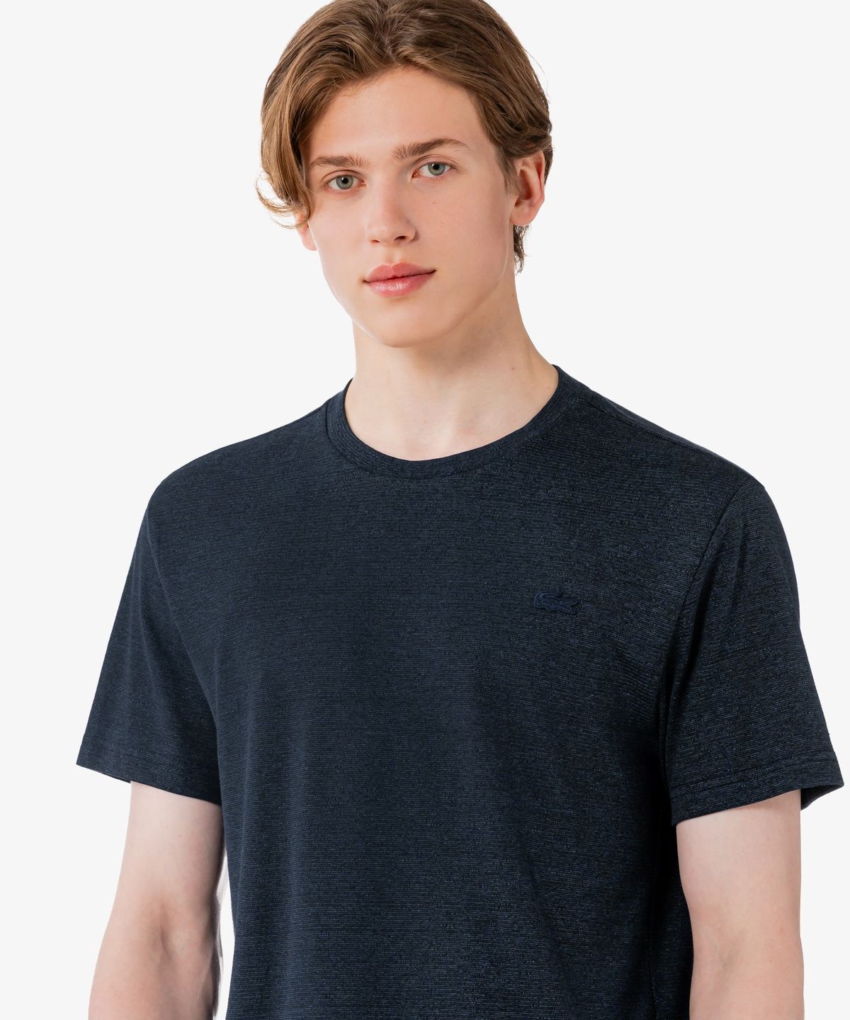 라코스테(LACOSTE) 남성 린넨 스트라이프 반팔 티셔츠 TH955E-56G 5I1