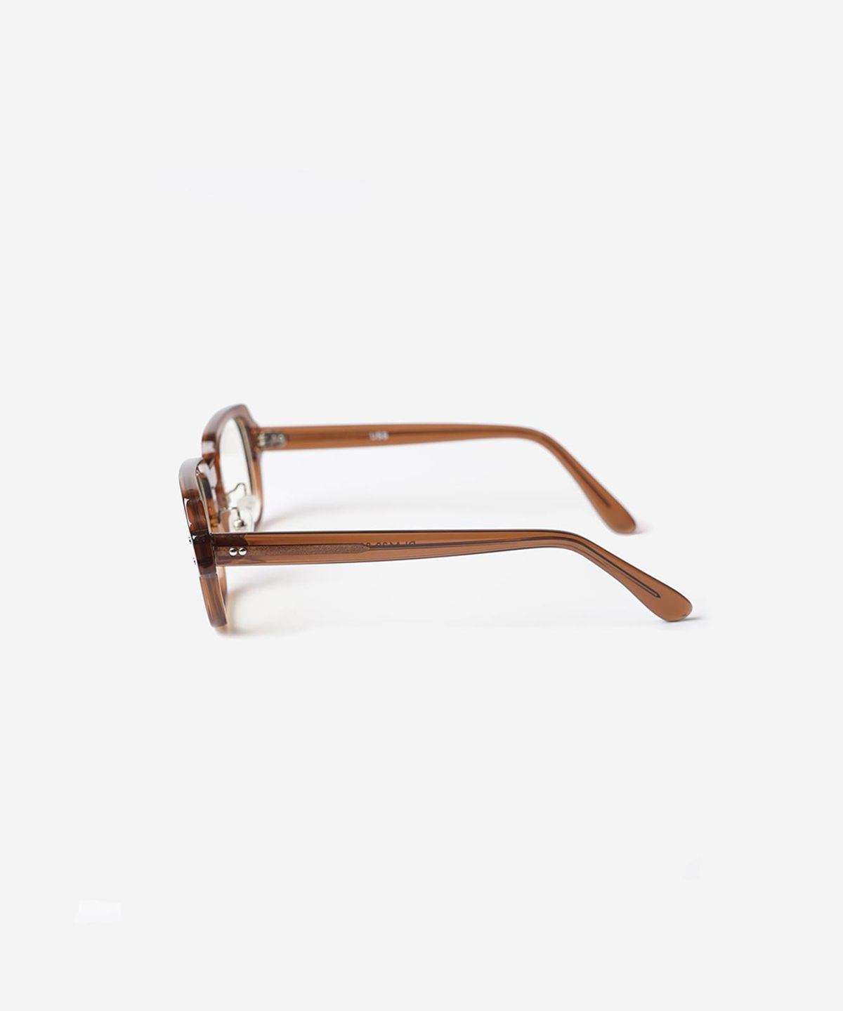 와이엠씨엘케이와이(YMCL KY) USS S9 Eyewear Frame - Frame : Brown / Lens : Clear