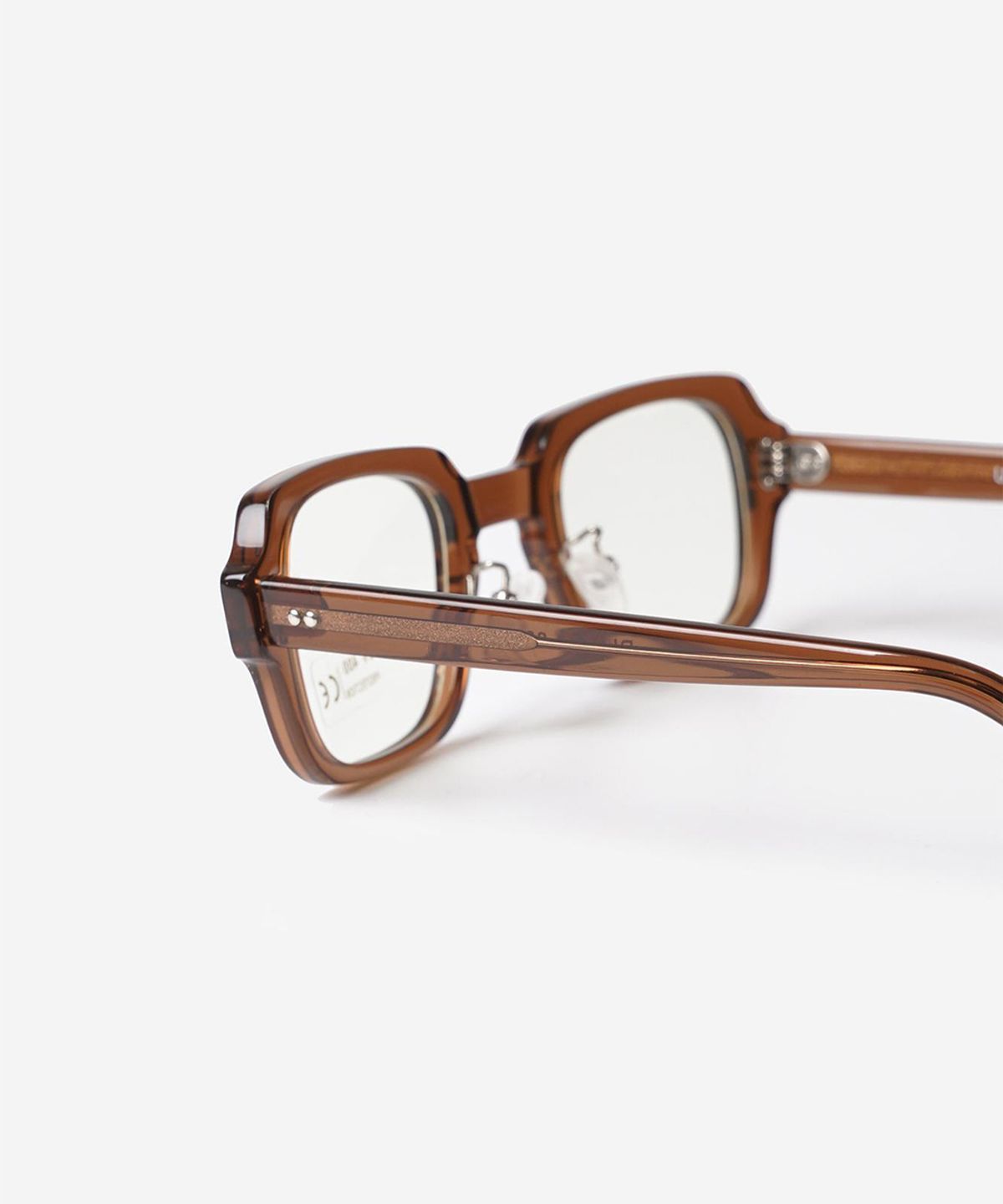 와이엠씨엘케이와이(YMCL KY) USS S9 Eyewear Frame - Frame : Brown / Lens : Clear