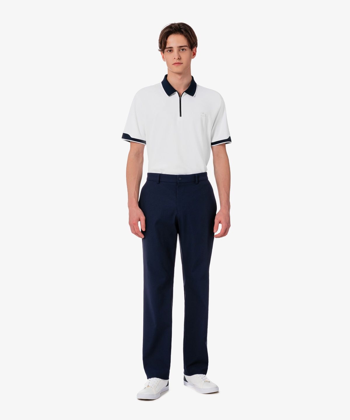 라코스테(LACOSTE) 남성 반집업 폴로 셔츠 DH419E-56G 001