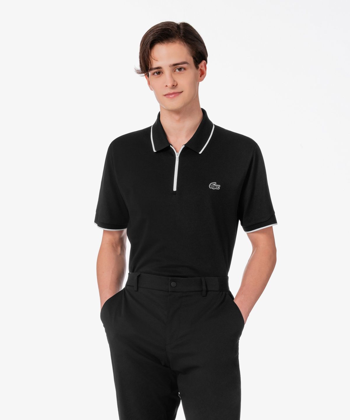 라코스테(LACOSTE) 남성 반집업 폴로 셔츠 DH419E-56G 031