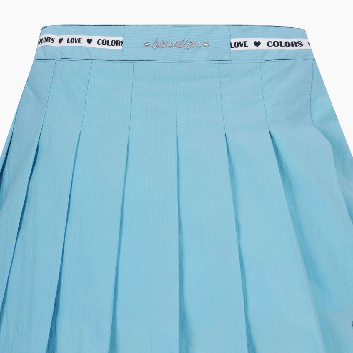 베네통키즈(BENETTONKIDS) 스티치 포인트 화섬 플리츠 스커트_QASK15631LB