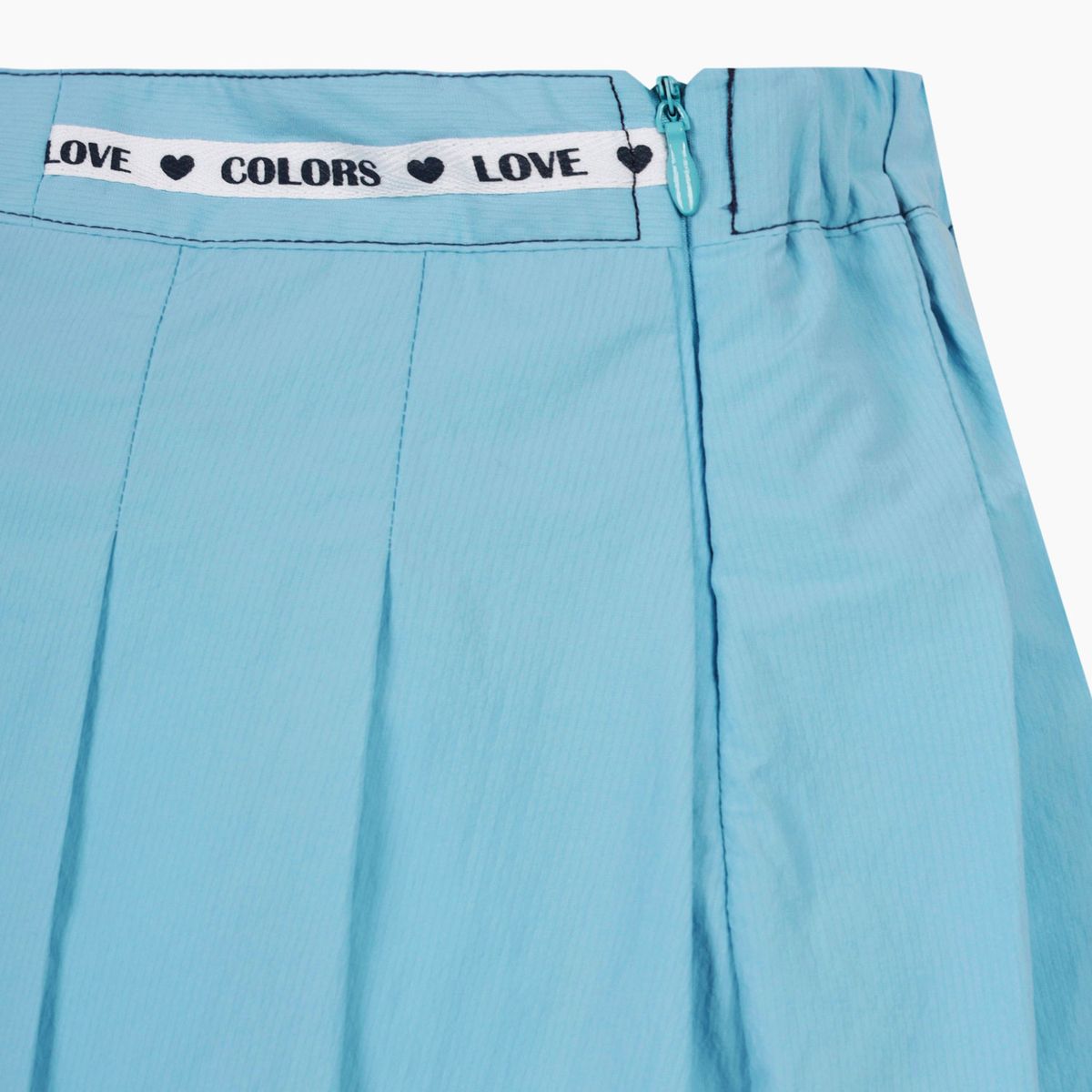 베네통키즈(BENETTONKIDS) 스티치 포인트 화섬 플리츠 스커트_QASK15631LB