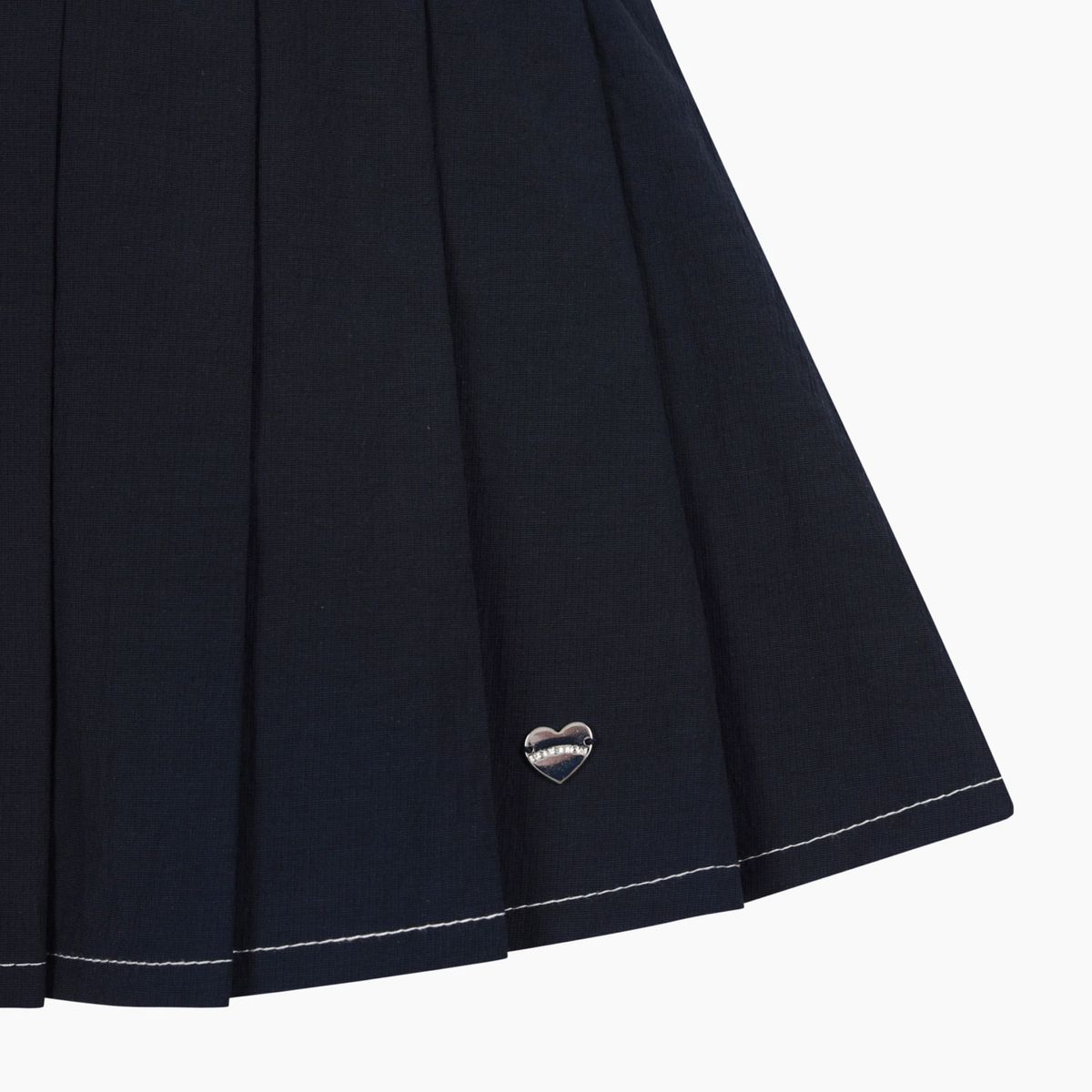 베네통키즈(BENETTONKIDS) 스티치 포인트 화섬 플리츠 스커트_QASK15631NY