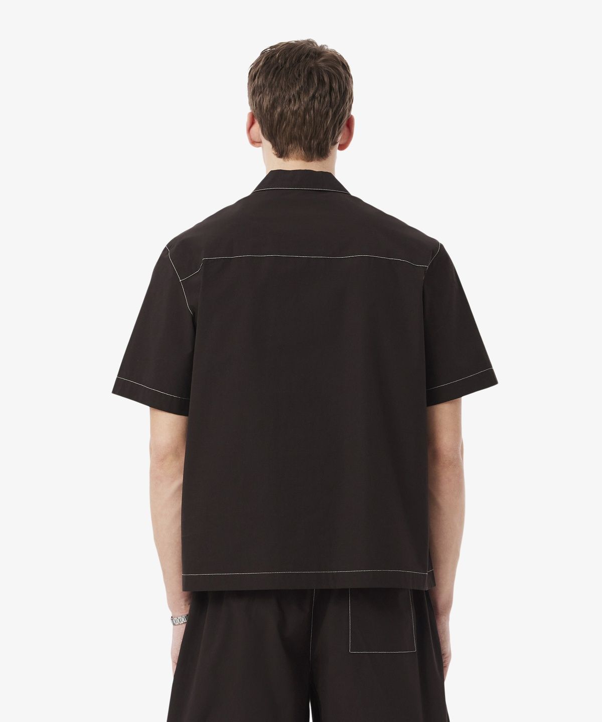 라코스테(LACOSTE) 남성 화이트 스티치 풀오버 셔츠 CH1268-56G 3LA
