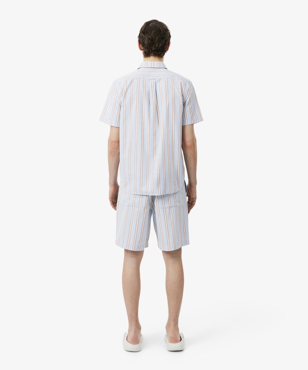 라코스테(LACOSTE) 남성 포플린 스트라이프 쇼츠 GH1986-56G ZWV