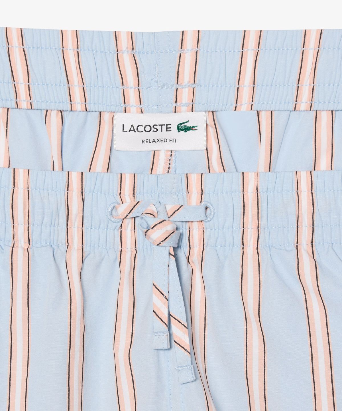 라코스테(LACOSTE) 남성 포플린 스트라이프 쇼츠 GH1986-56G ZWV