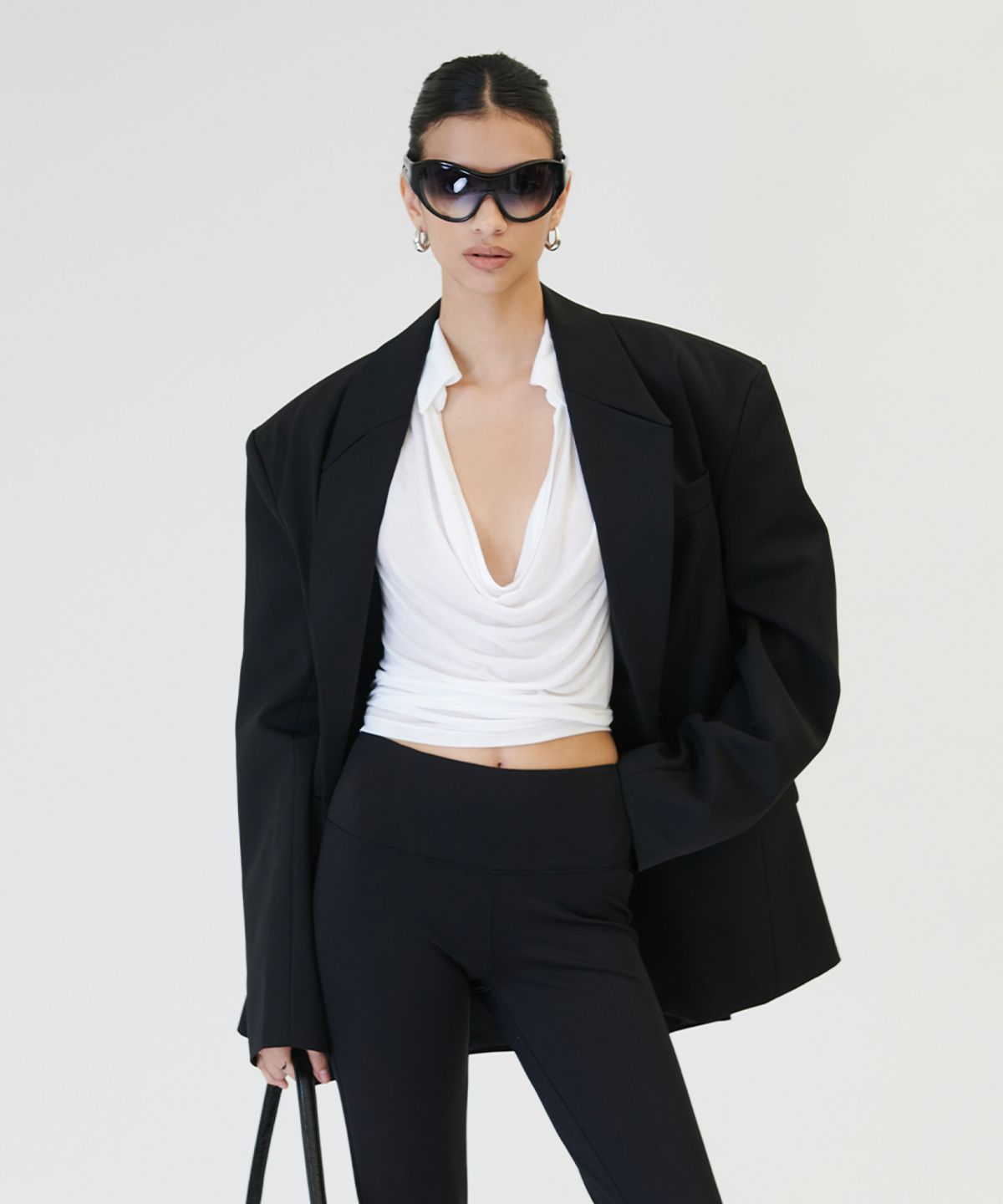 프로젝트 웨이브(PROJECT WAVE) Drapping Collar Tencel T [IVORY]
