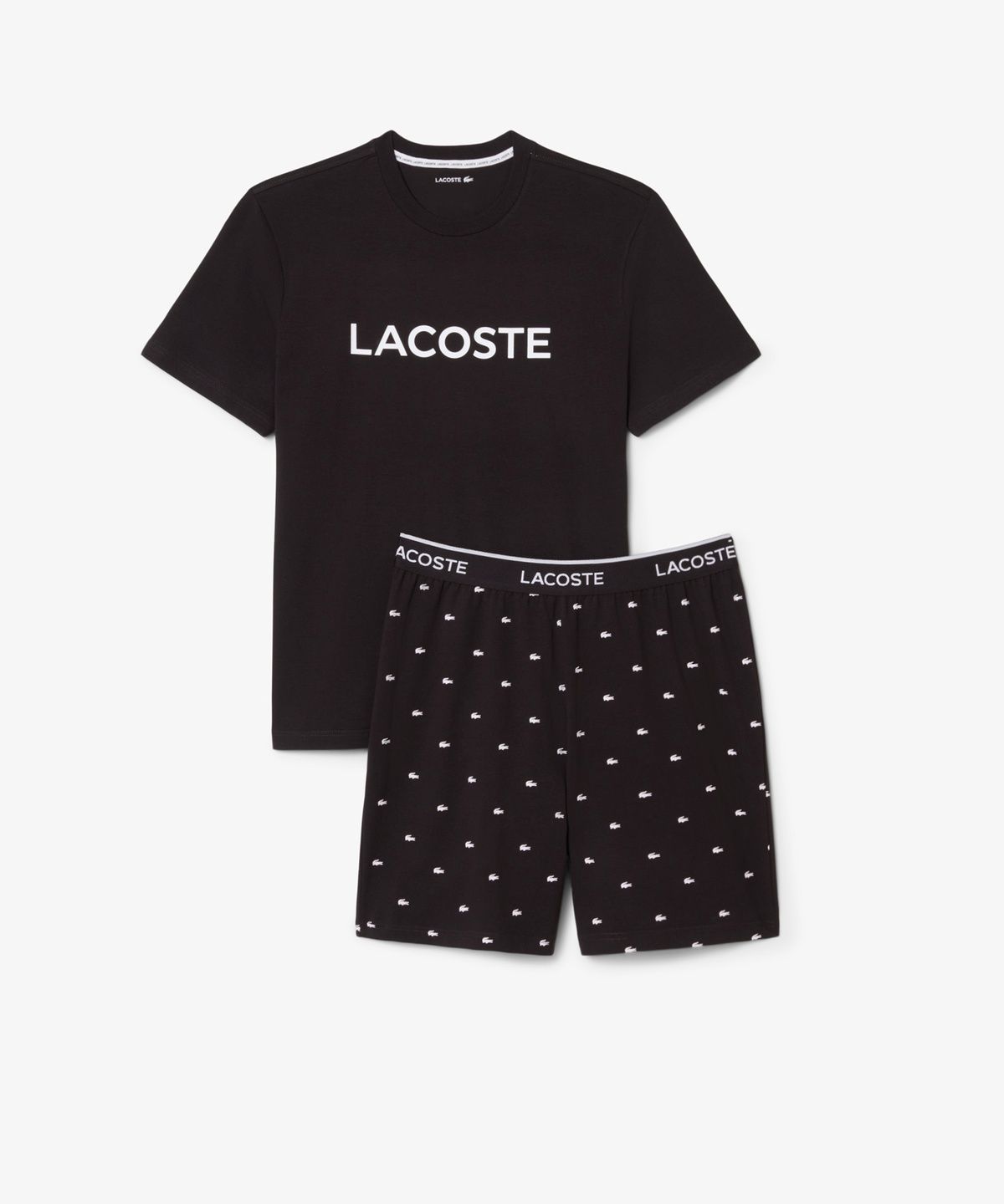 라코스테(LACOSTE) 남성 레터링 로고 파자마 세트 4H5281-56G 4IA