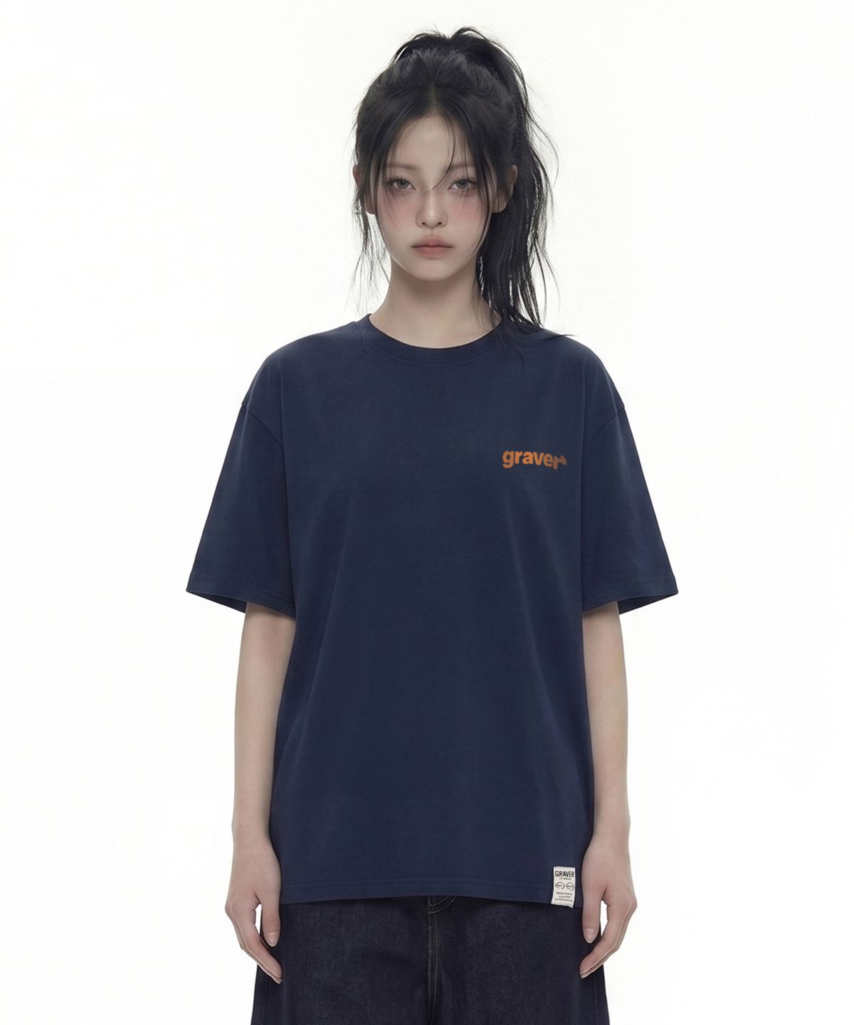 그레이버(GRAVER) [UNISEX]RIB 반팔티_4 color