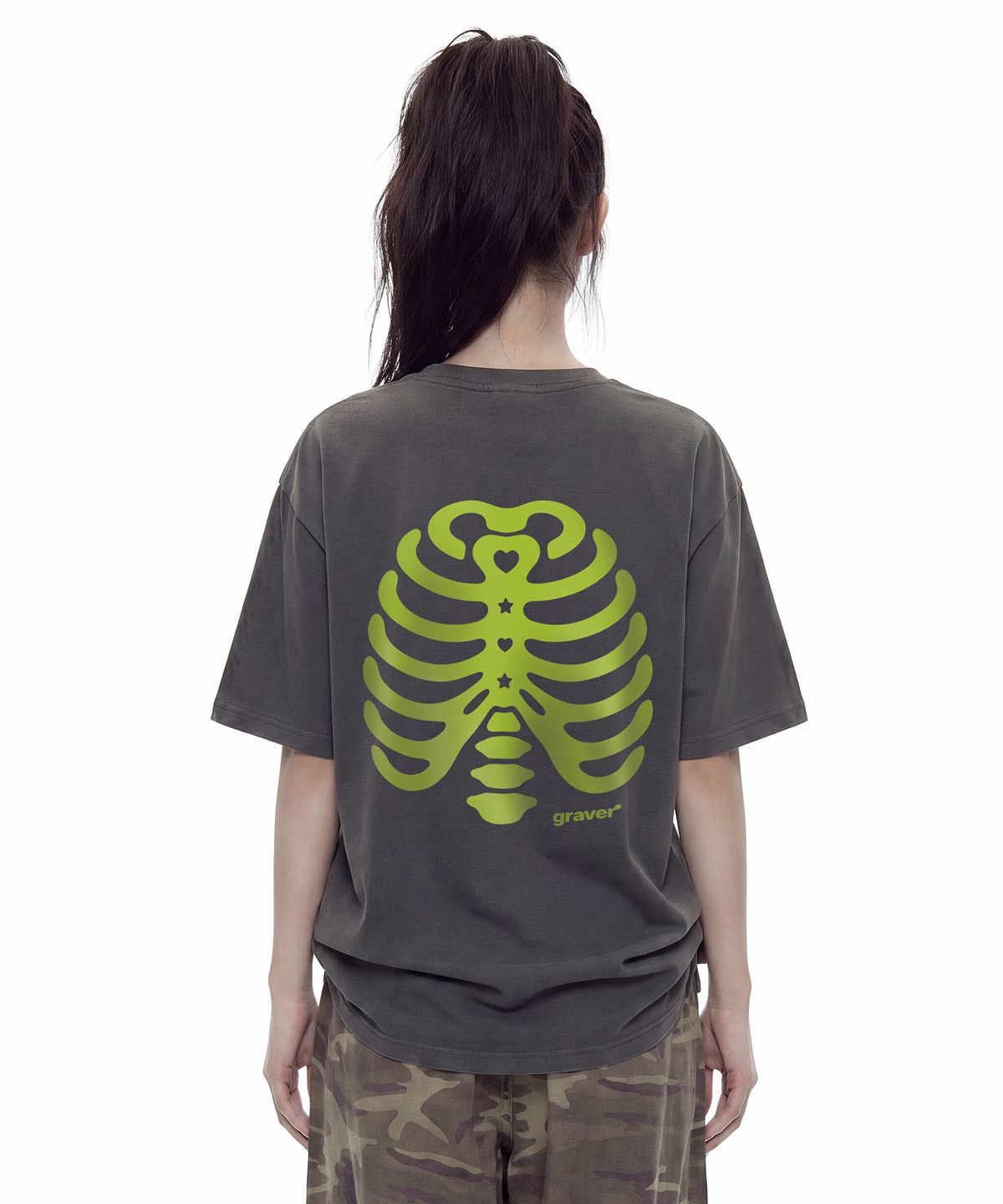 그레이버(GRAVER) [UNISEX]RIB 반팔티_4 color