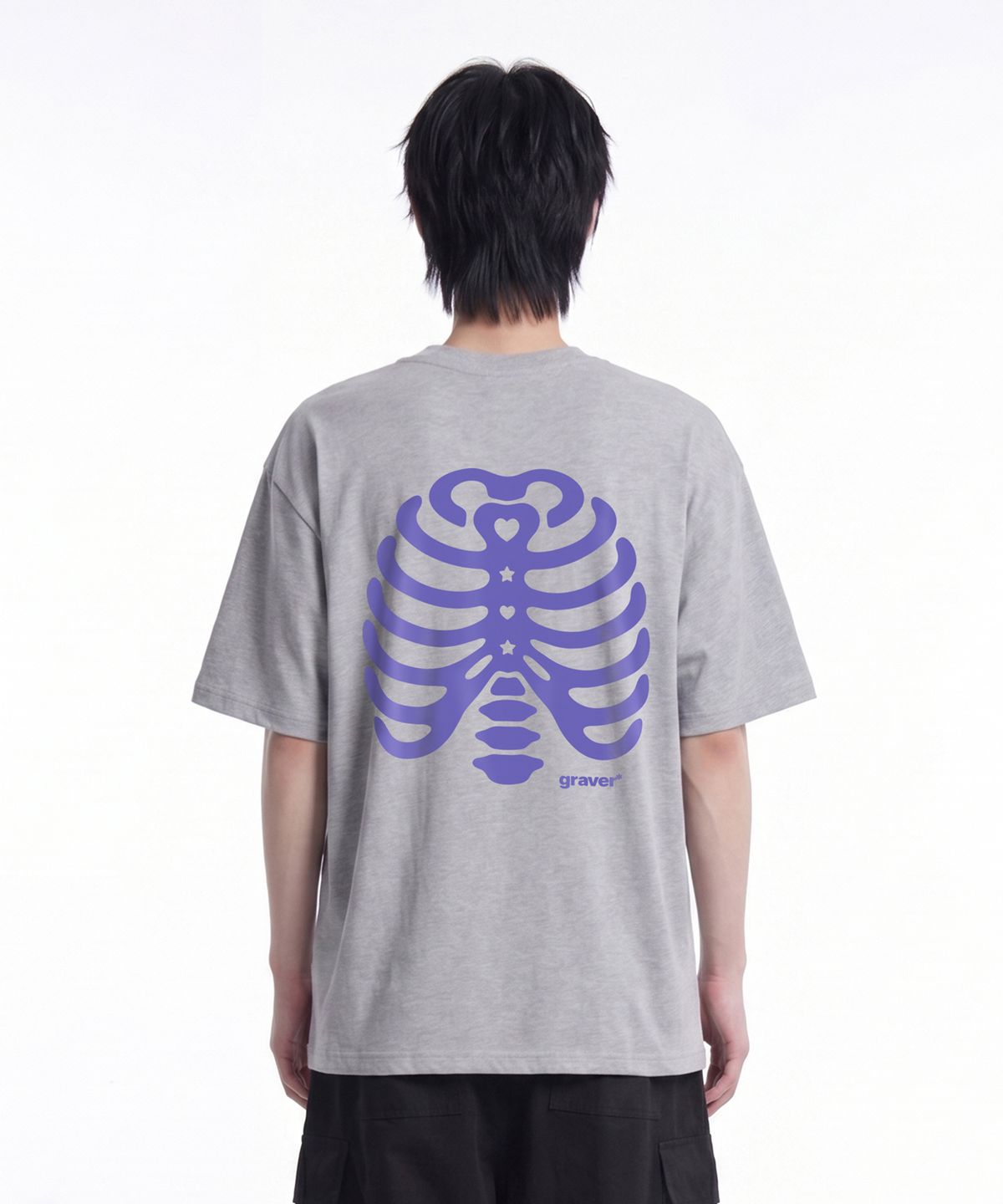 그레이버(GRAVER) [UNISEX]RIB 반팔티_4 color