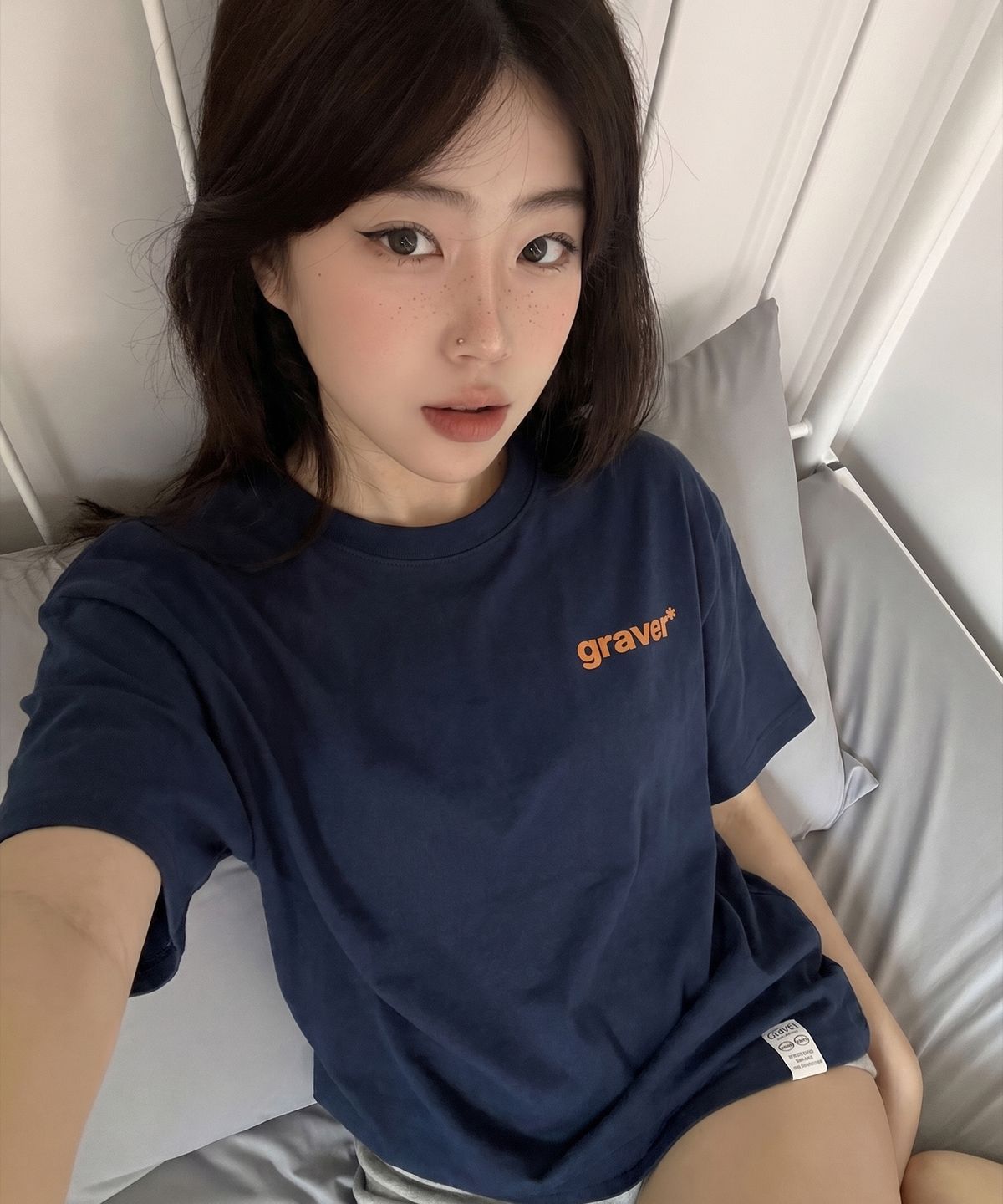 그레이버(GRAVER) [UNISEX]RIB 반팔티_4 color