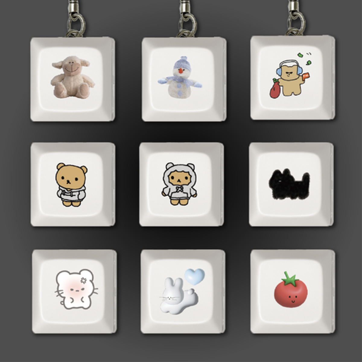 이레케이스앤굿즈(IRECASEGOODS) LED 키캡키링  키보드 커스텀