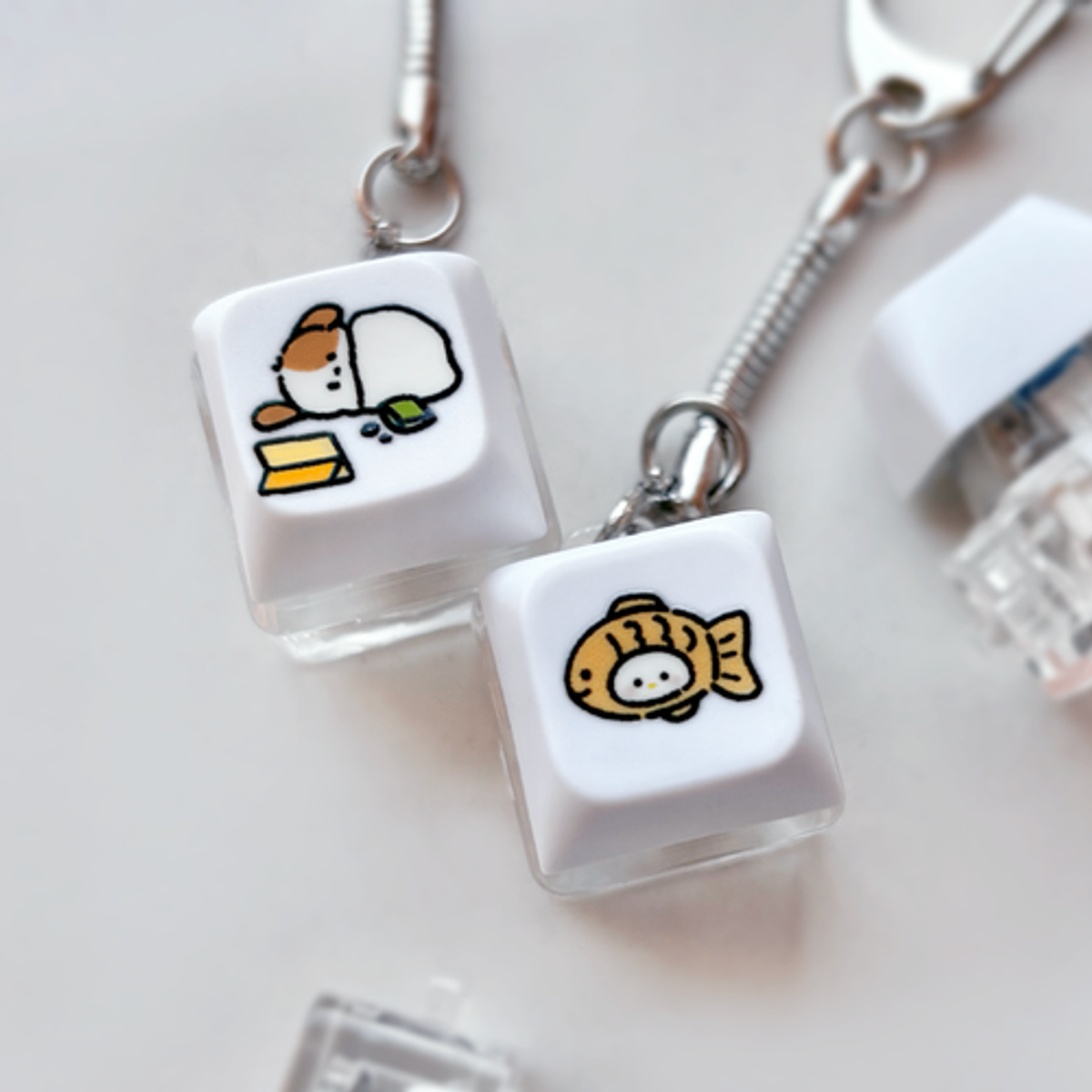 이레케이스앤굿즈(IRECASEGOODS) LED 키캡키링  키보드 커스텀