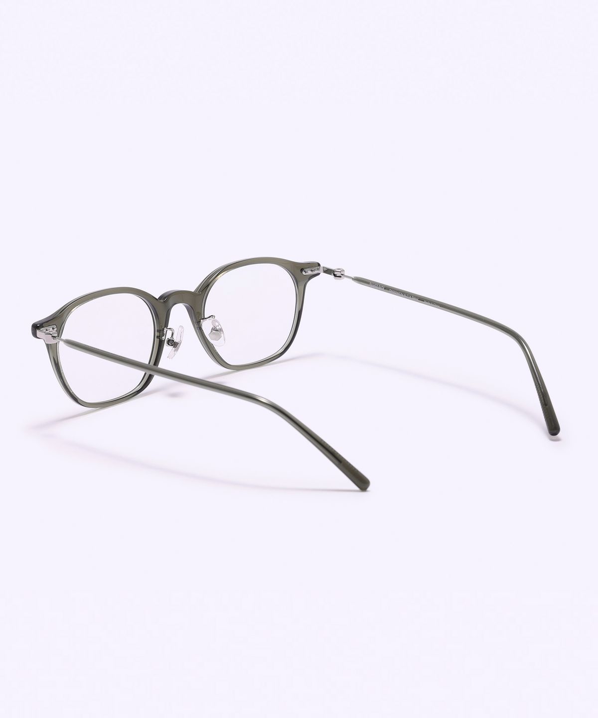 알로아이웨어(ALO EYEWEAR) [SILVERBITE] SBG7606 1313G HD ACETATE 초경량 고밀도 아세테이트 카키 스퀘어 안경테 블루라이트 렌즈 선택