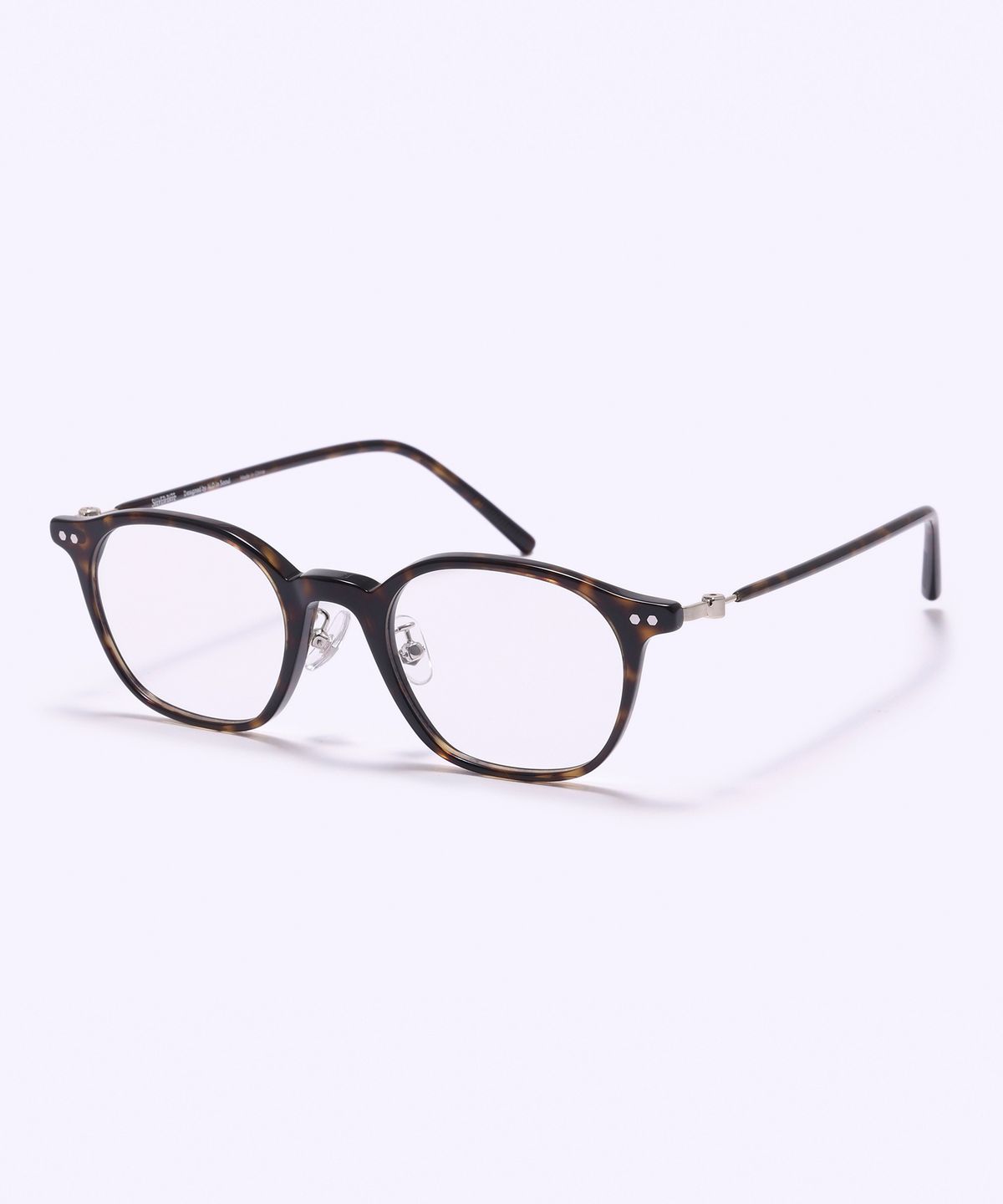 알로아이웨어(ALO EYEWEAR) [SILVERBITE] SBG7606 1818G HD ACETATE 초경량 고밀도 아세테이트 톨토이즈 스퀘어 안경테 블루라이트 렌즈 선택