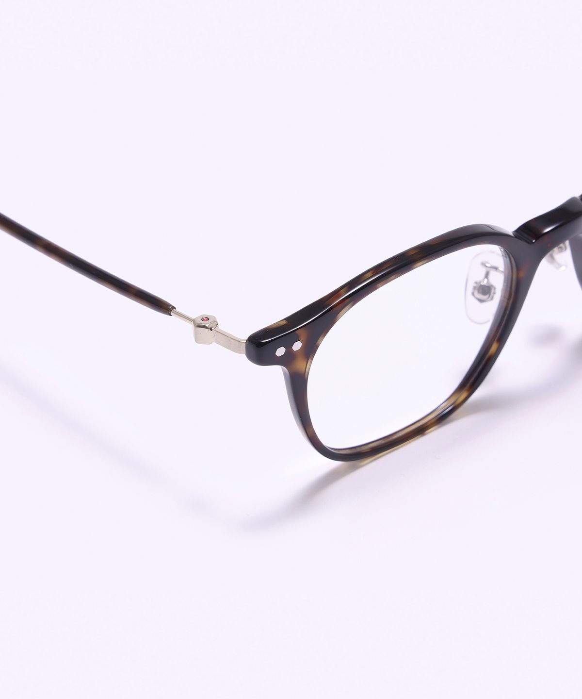 알로아이웨어(ALO EYEWEAR) [SILVERBITE] SBG7606 1818G HD ACETATE 초경량 고밀도 아세테이트 톨토이즈 스퀘어 안경테 블루라이트 렌즈 선택
