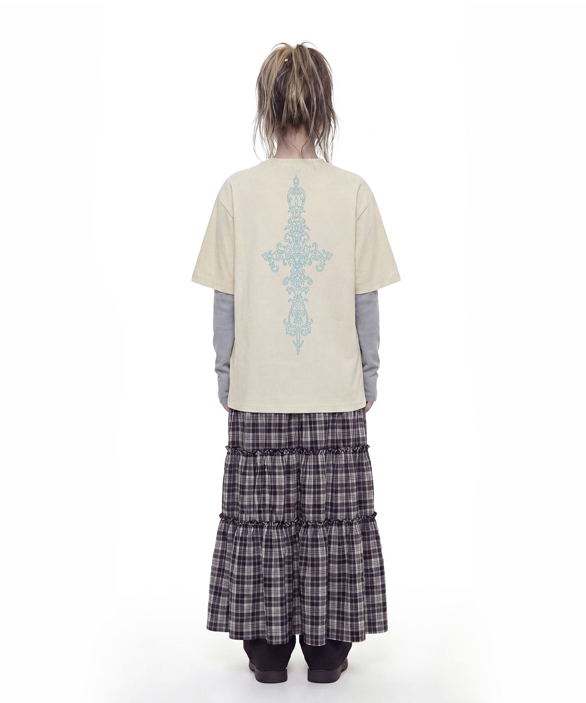 그레이버(GRAVER) [UNISEX]BACK SIM CROSS 반팔티_3 color
