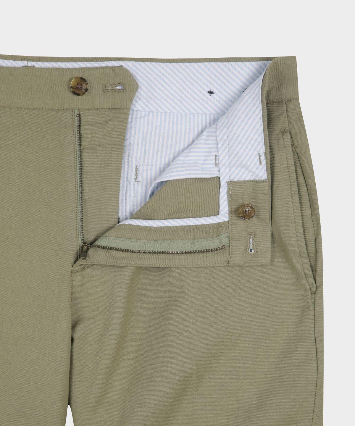 브룩스 브라더스(BROOKS BROTHERS) 코튼 린넨 쇼츠 (올리브) (BBPSMNG201)