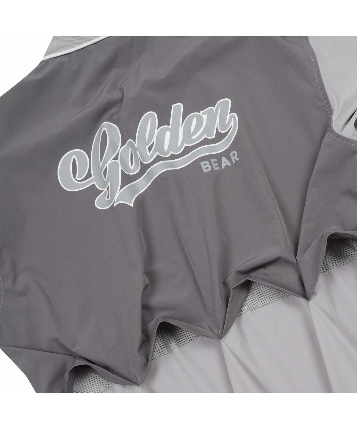골든베어(GOLDEN BEAR) (M) Woven Contrast Back Pullover G4TAM26361GYX