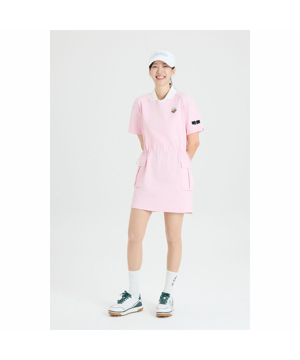 골든베어(GOLDEN BEAR) (W) Pique Polo Collar One-piece G5UAM26231PIX