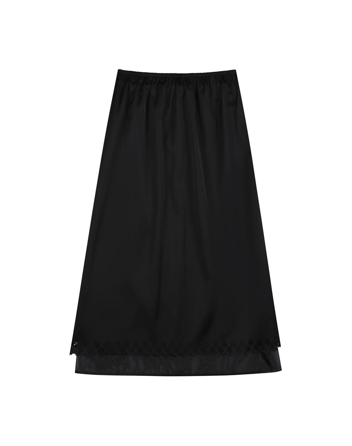 제이마크뉴욕(JMARKNEWYORK) Layered satin banded skirt_2color