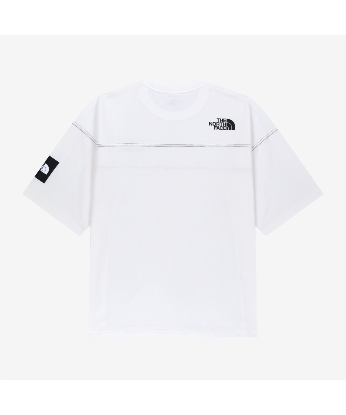 노스페이스(THE NORTH FACE) NT7US06K 스티치 다잉 반팔 티 WHITE